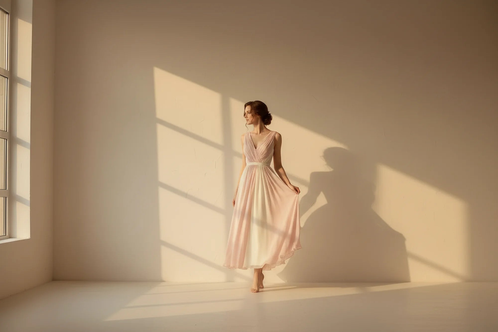 Elegant Blush Dress - JOSEI Women's Fashion