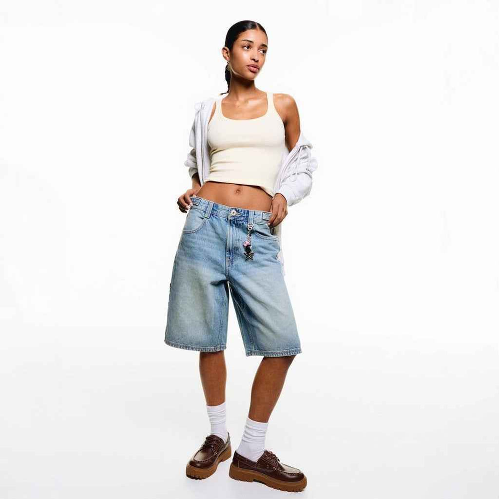 Slim-Fit Distressed Denim Jeans – High-Waist Cotton