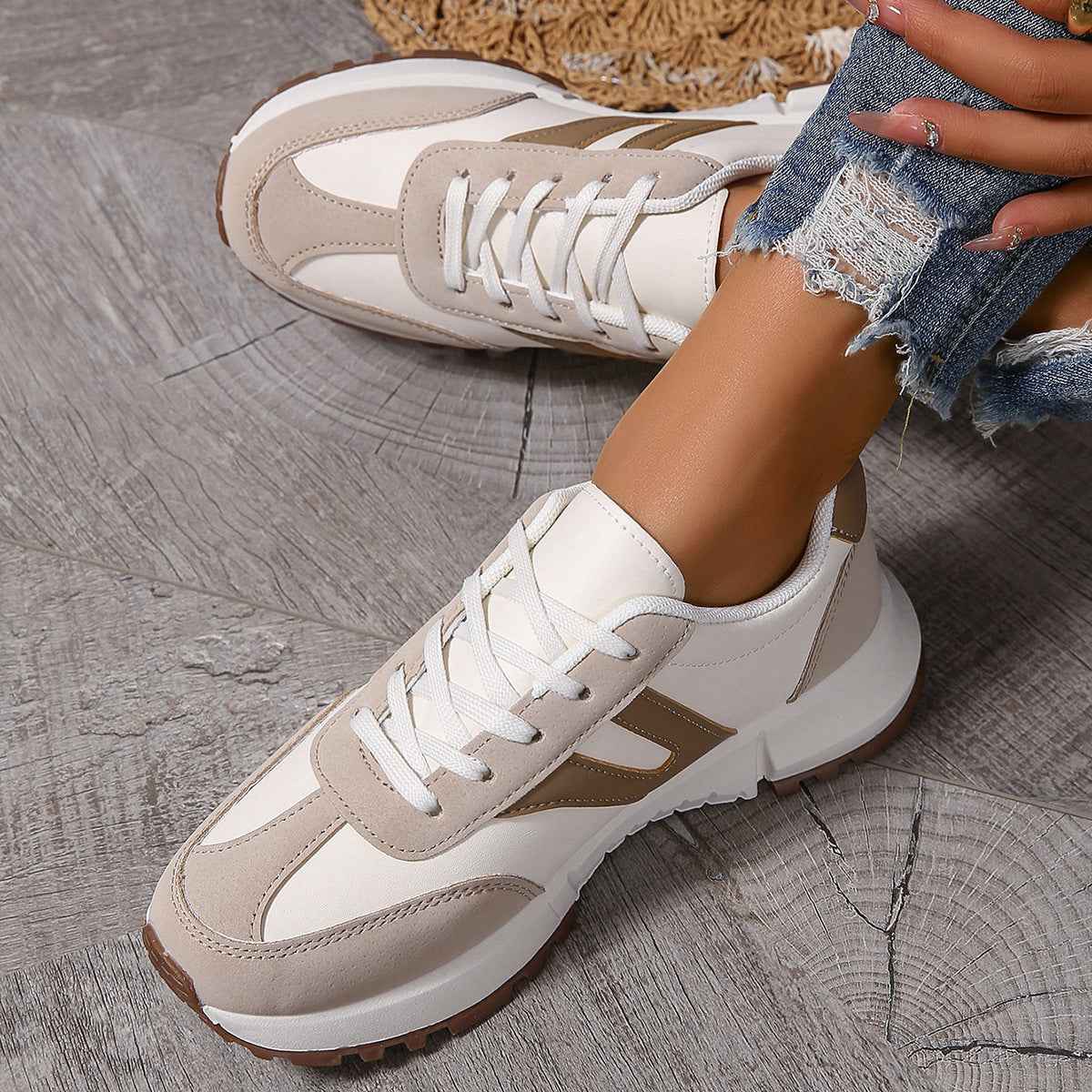 Mesh Breathable Running Sneakers With A Flat Sole