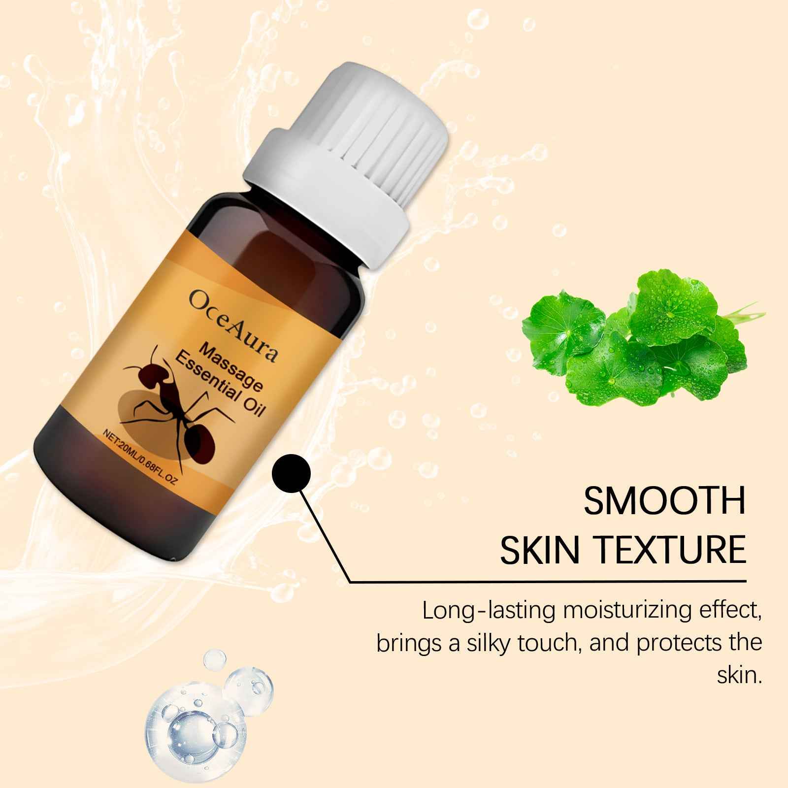 Skin Massage Essential Oil – 20ml | Elasticity & Softness Body Oil