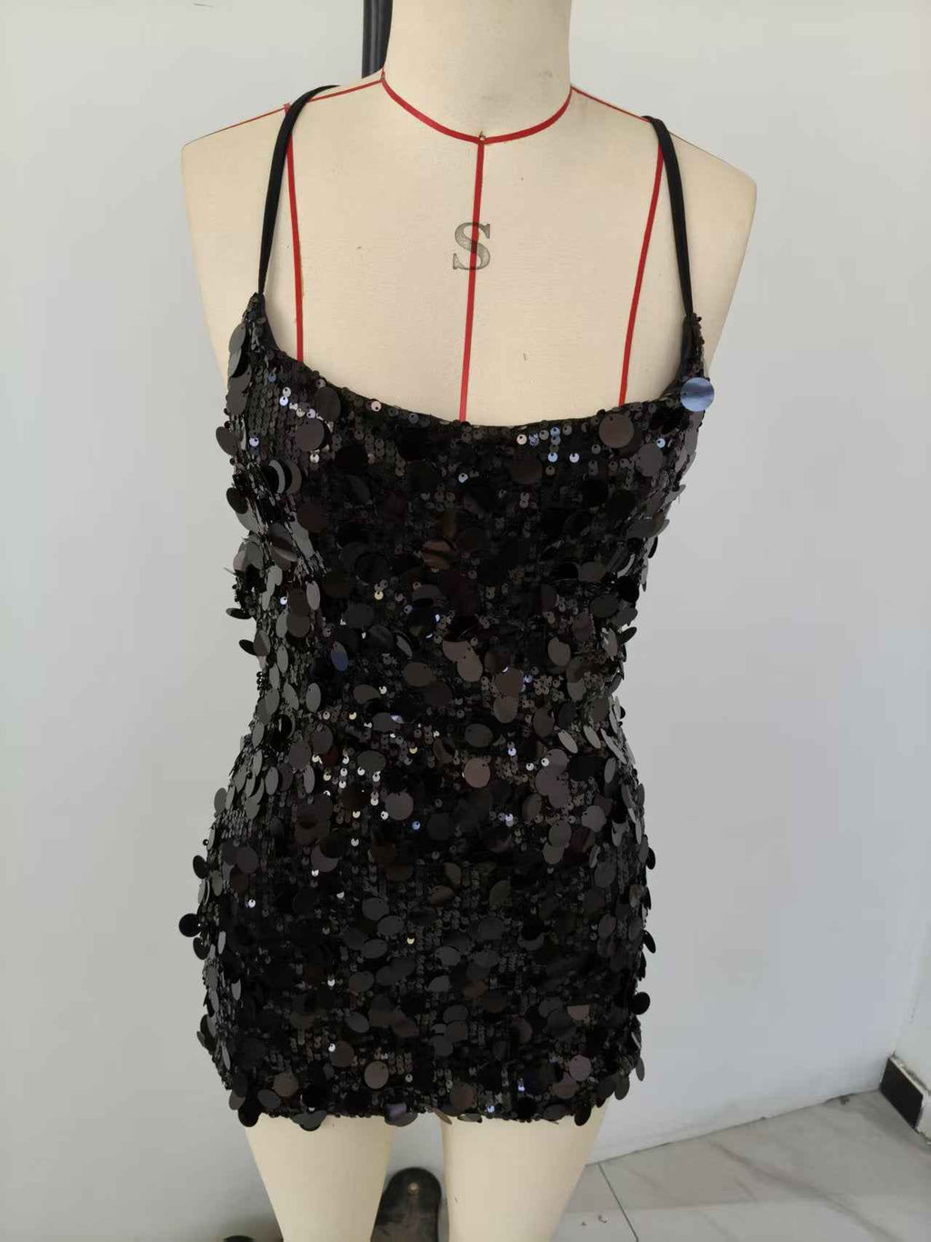 Women's Sequin Sleeveless High-Waist Mini Dress — 4 Colours, S–L