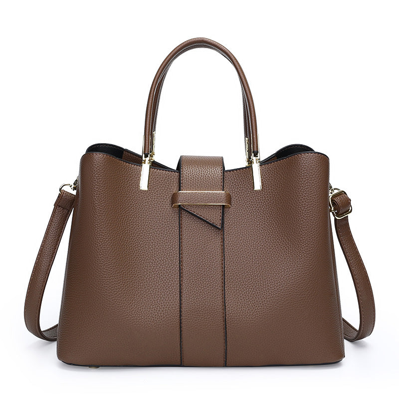 Retro Bucket Crossbody Handbag – Soft Polyester Everyday Bag