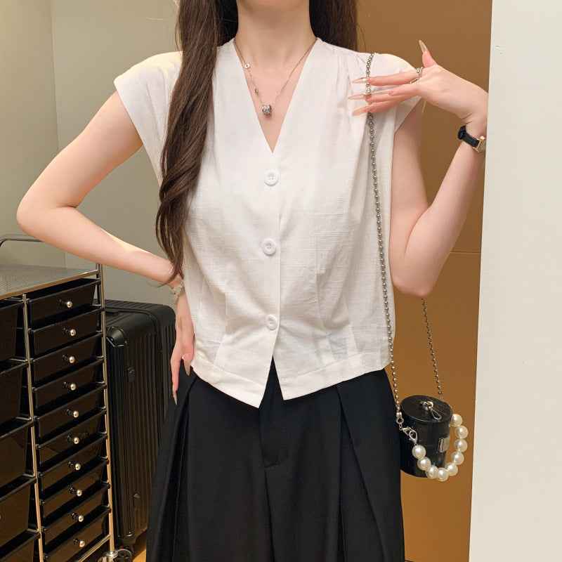 Women's V-Neck Sleeveless Vest Top
