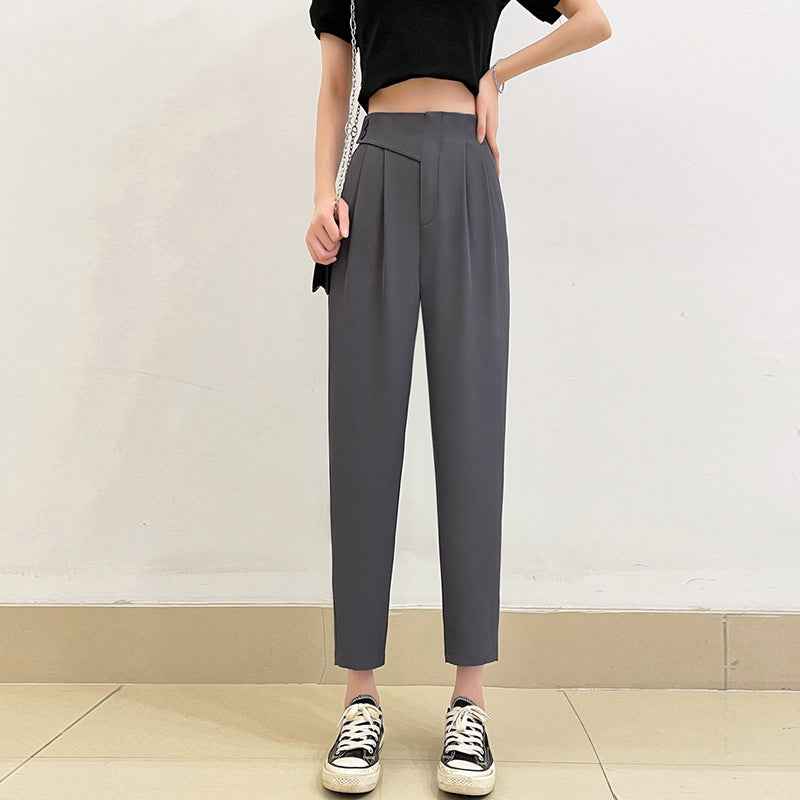 Women's High Waist Tapered Suit Pants