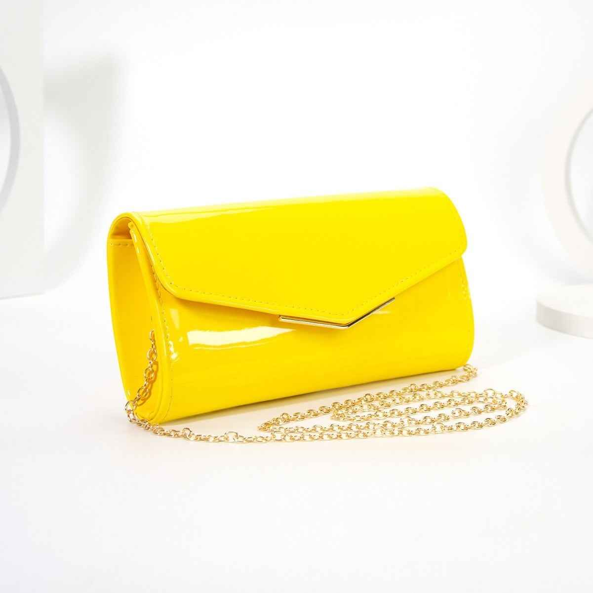 PU Chain Envelope Crossbody Bag — Urban Minimalist Style