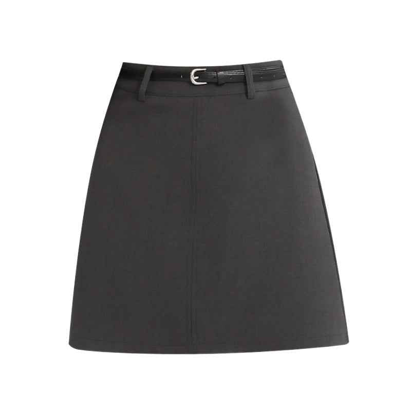 Womens Skirt A-line Design Solid Color Fashionable