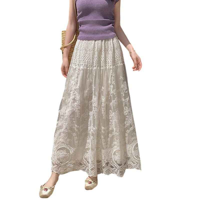 Slimming High-waisted Chic Casual A-line Maxi Skirt