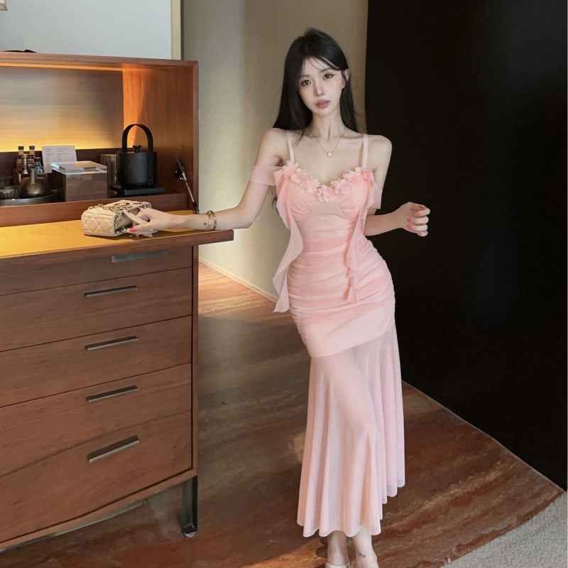 Sexy Tassel Patchwork Slip Dress