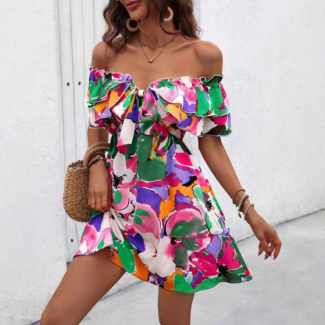 Stylish And Elegant Printed Dress For Women Perfect For Vacation