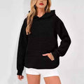 Women Fashion Hooded Sweatshirt, Casual Long Sleeve Pocket Hoodie