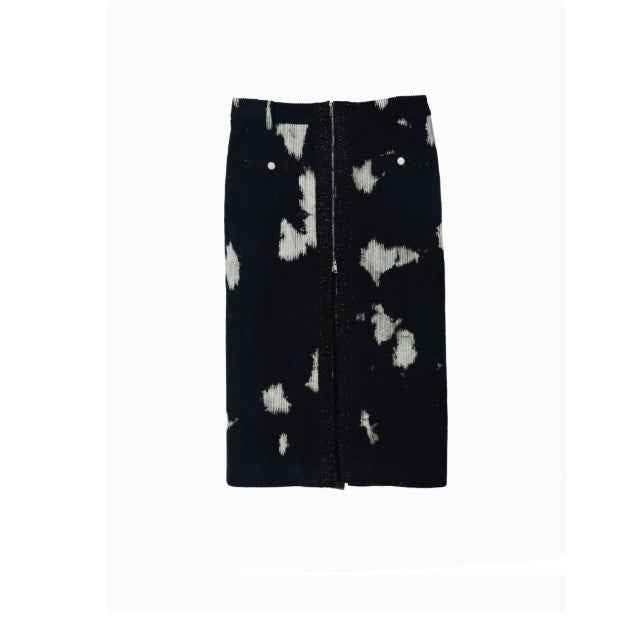 Women's Tie-Dye Corduroy Quilted Skirt