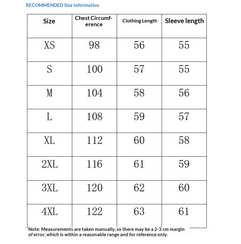 Women's Zip-Detail Long-Sleeve Knit Pullover - XS to 4XL chest, length and sleeve size chart