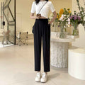 Women's High Waist Tapered Suit Pants