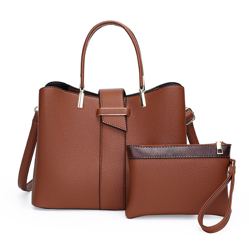 Retro Bucket Crossbody Handbag – Soft Polyester Everyday Bag