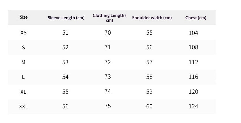 Women's Faux-Fur Mid-Length Coat - XS to XXL chest shoulder sleeve and length chart