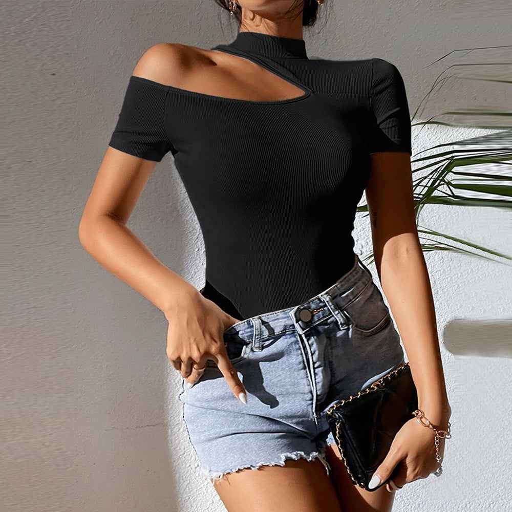 Off-Shoulder Cropped Pullover Top