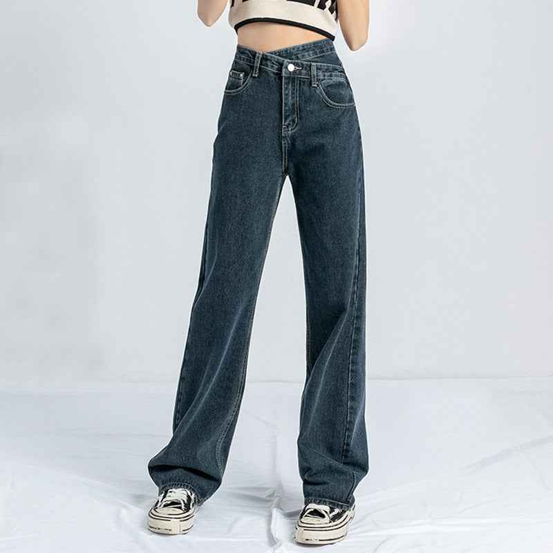 High-Waist Straight-Leg Cotton Jeans — 4 Washes, S–2XL