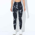 Seamless Tie-Dye Yoga Leggings — Nylon-Spandex Active Pants