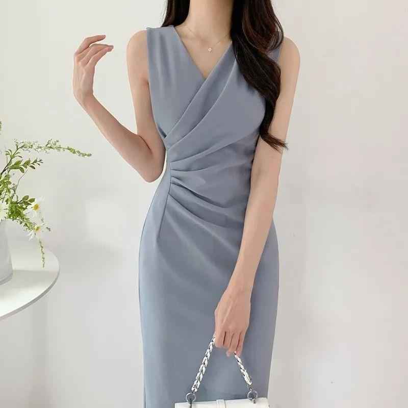 Women's High-Waist Bodycon Vest Dress