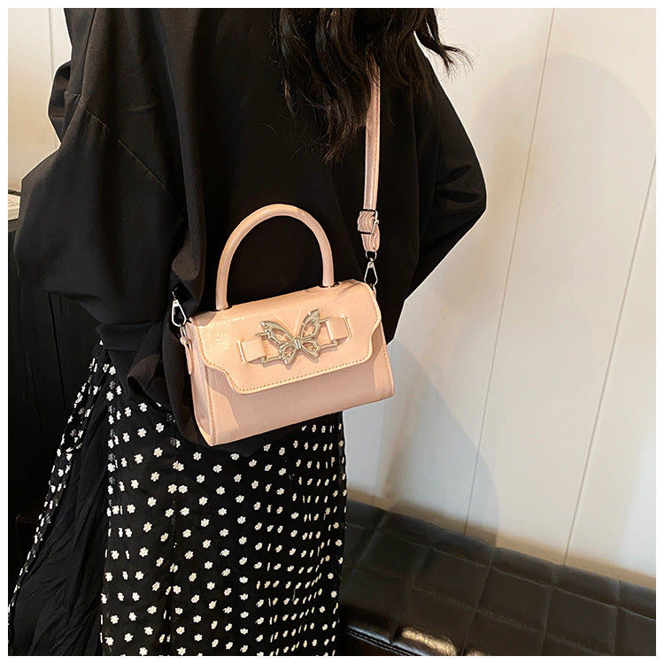 PU Leather Patchwork Square Tote Bag