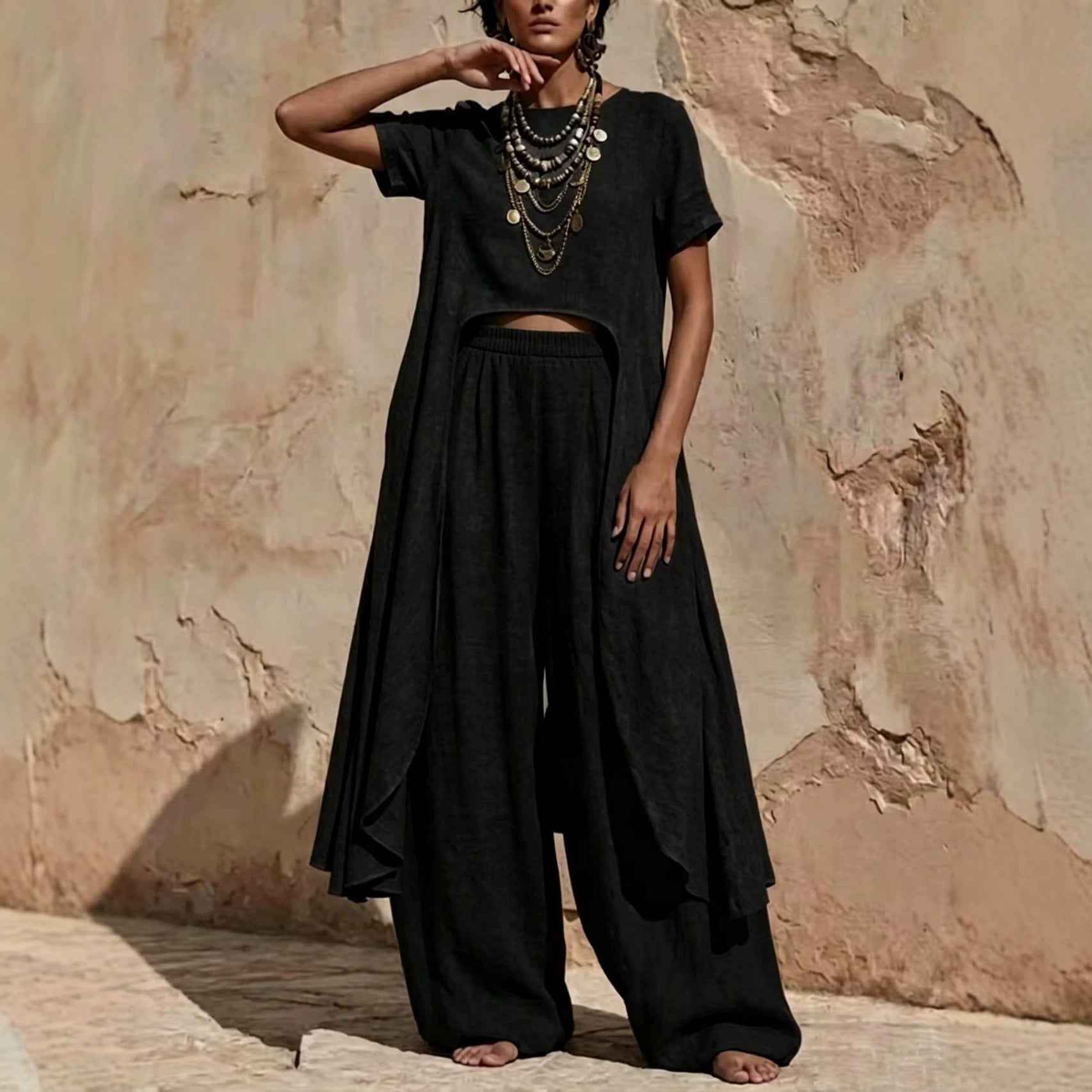 Womens Irregular Casual Set