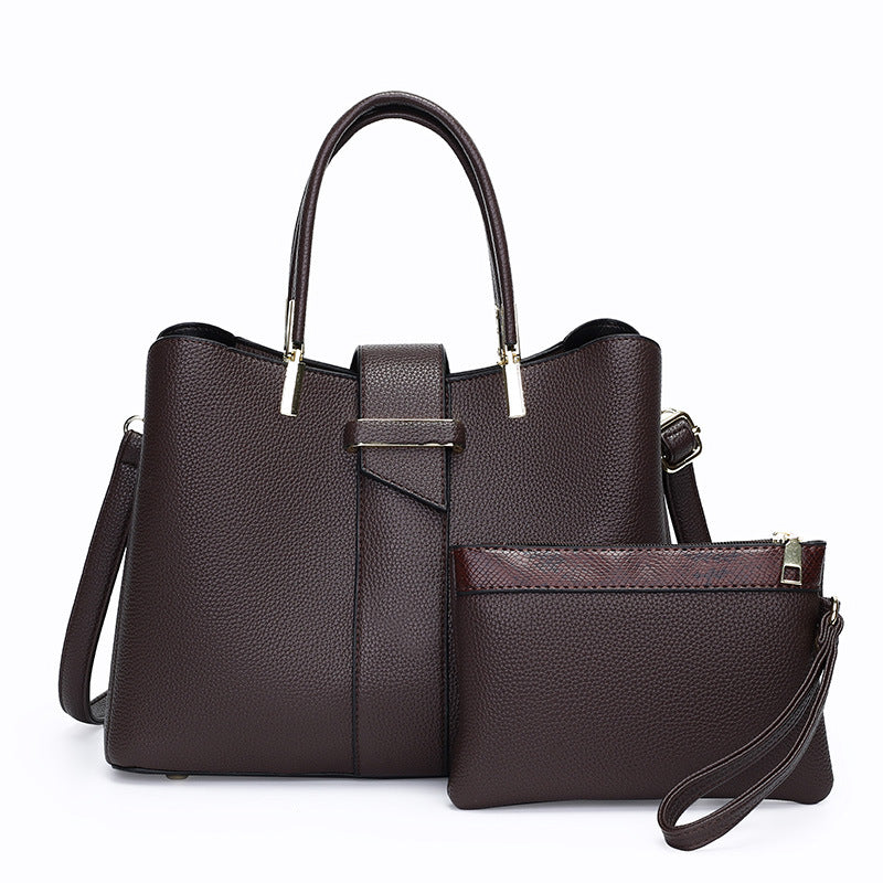 Retro Bucket Crossbody Handbag – Soft Polyester Everyday Bag
