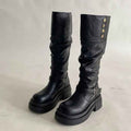 Chunky-Sole Over-the-Knee Boots