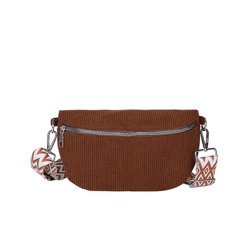 Corduroy Crossbody Bag — 4 Colours