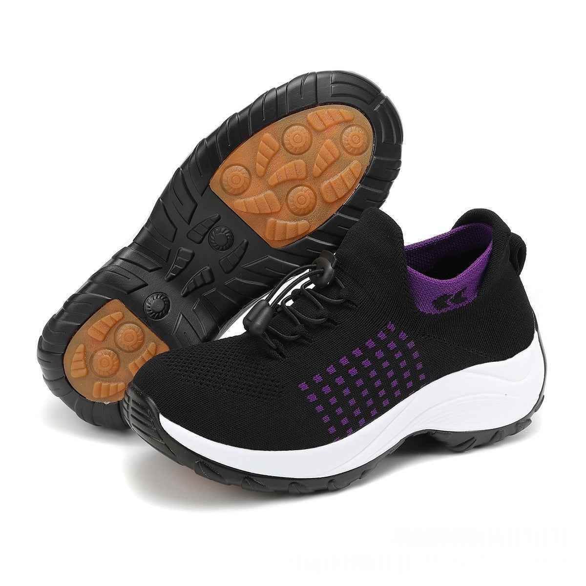 Rocker Sole Flyknit Sneakers — 7 Colours, EU 35–45