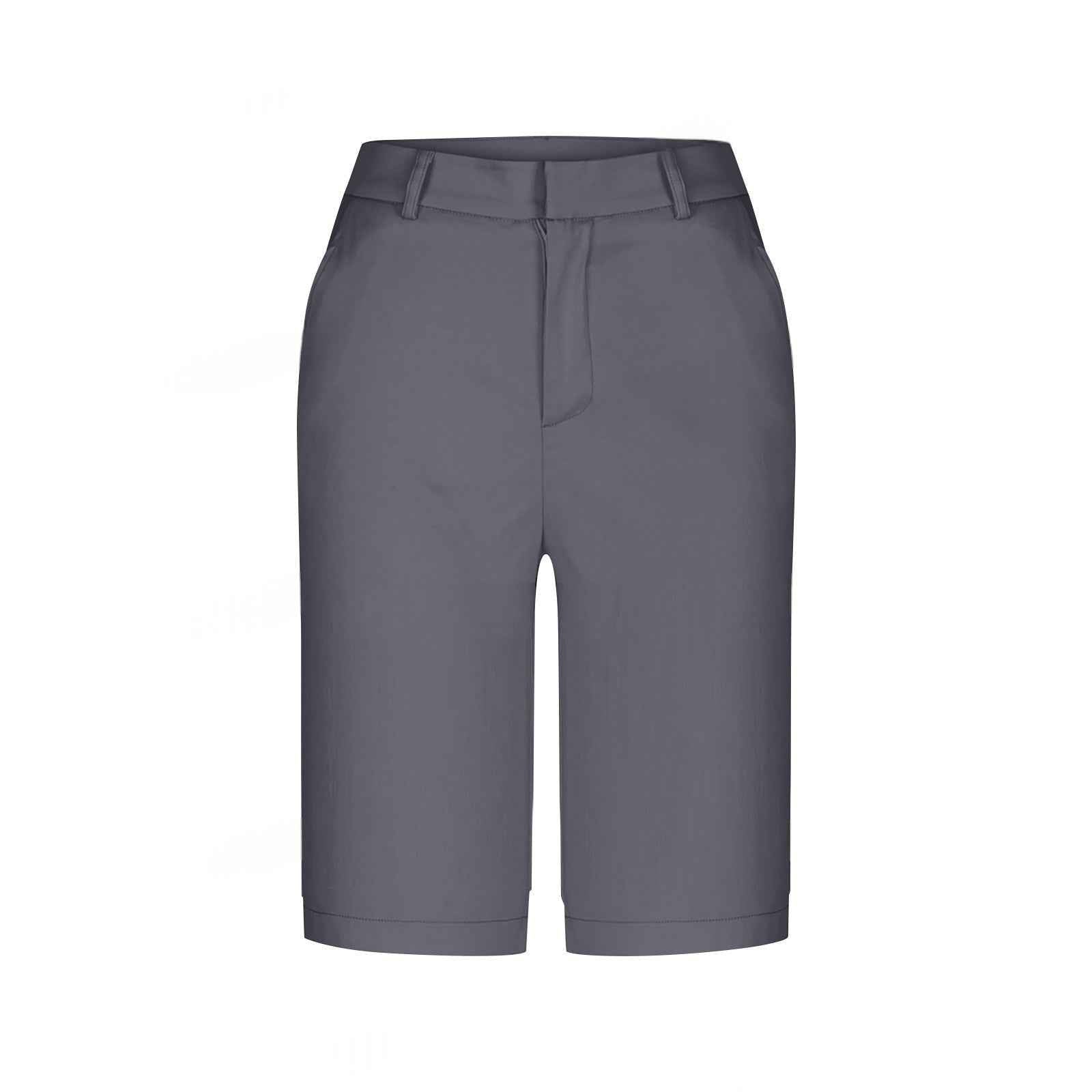 Womens Straight-leg Draping Korean-style Slim-fit Suit Pants