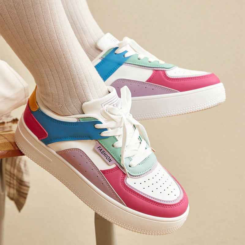 Women's Breathable Casual Sneakers — Non-Slip, Round Toe