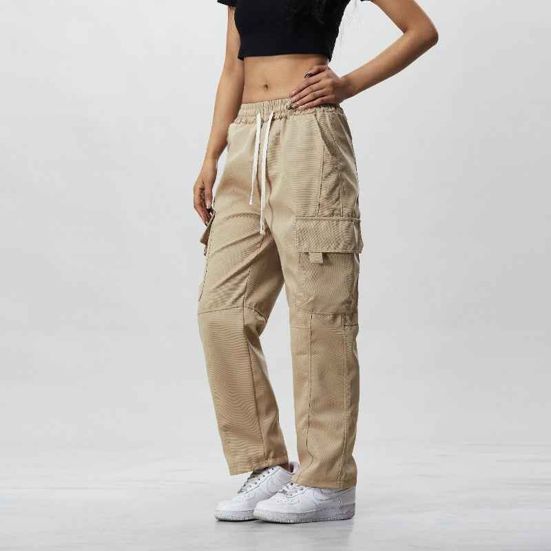 Wide-Leg Casual Trousers