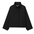 Knitted Stand-Up Collar Street Fashion Jacket