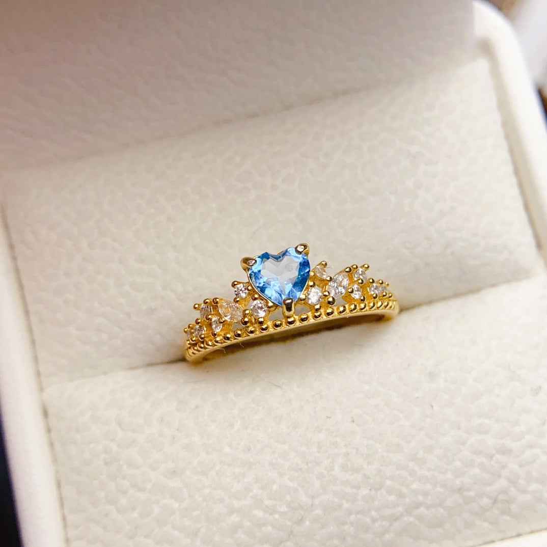 Fashionable And Unique Natural Topaz Ring