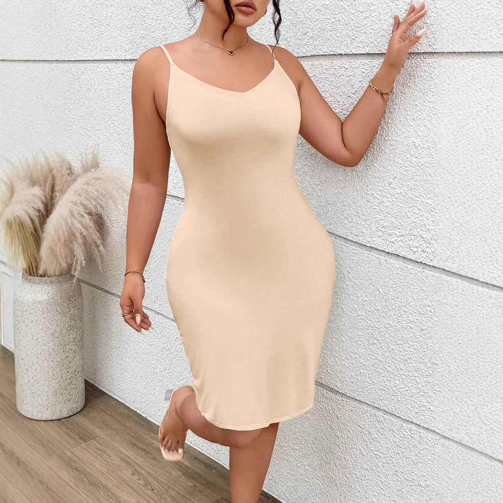 Women's Sleeveless Camisole Maxi Dress | Curve Fit