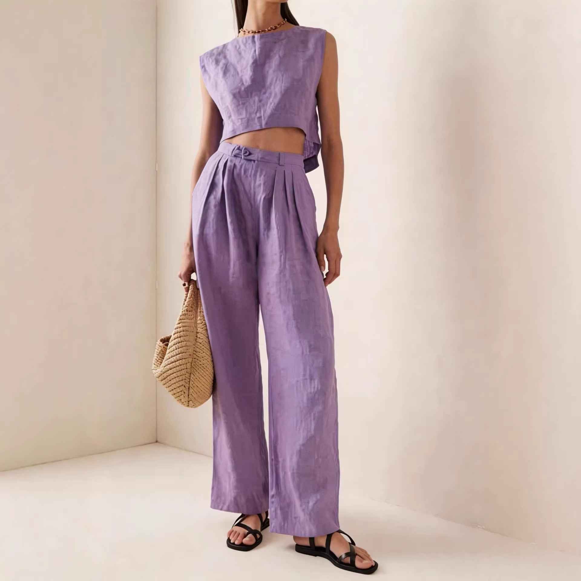 Crew-Neck Loose Co-Ord Set — 5 Colours